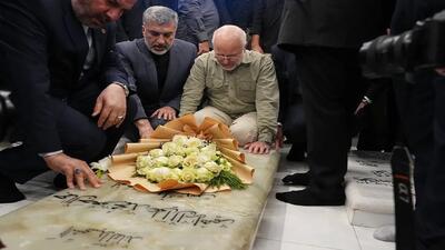  قالیباف بر مزار شهید «ابومهدی المهندس» حضور یافت