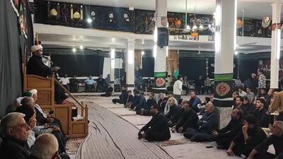 برگزاری مراسم سوگواری امام حسن عسکری(ع) در روستای هفتخانه + فیلم
