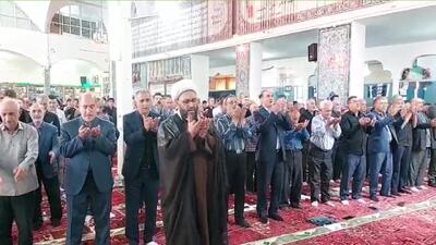 فیلمی از اقامه نماز جمعه در اهر
