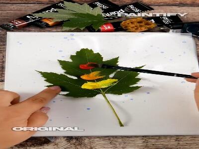  یک کاردستی جالب با استفاده از برگهای طبیعی | آخرین خبر