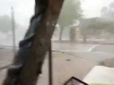  بارندگی شدید در حاجی‌آباد | آخرین خبر