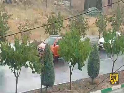 باران تابستانی شدید امروز در پردیس | آخرین خبر