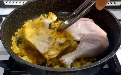 طرز تهیه یک غذای خوشمزه با ران مرغ به روشی ساده و جدید