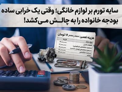 سایه تورم بر لوازم خانگی؛ وقتی یک خرابی ساده بودجه خانواده را به چالش میکشد!