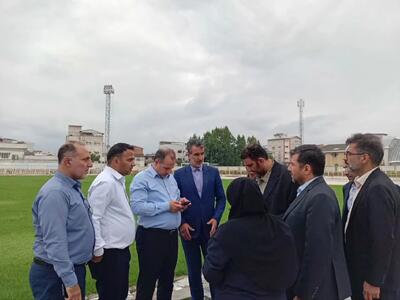  بازدید مدیرکل حقوقی و املاک وزارت ورزش و جوانان و مدیرکل ورزش و جوانان از اماکن ورزشی شهرستانهای بابل و آمل