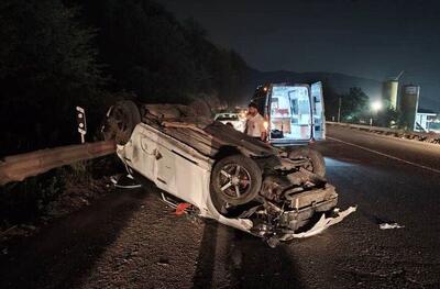 حادثه مرگبار در جاده قدیم امامزاده هاشم/ ۴ نفر جان باختند