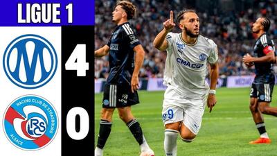  خلاصه بازی مارسی 4-0 استراسبورگ