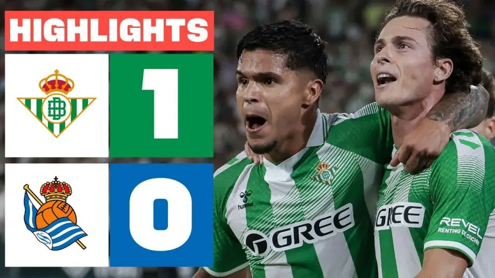 خلاصه بازی رئال بتیس 1-0 رئال سوسیداد