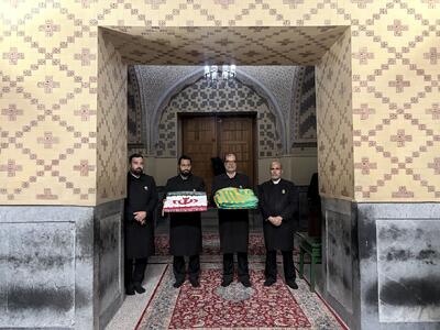 اعطای پرچم جمهوری اسلامی ایران به پرچمداران کشورمان در رقابتهای آسیایی ناگویا