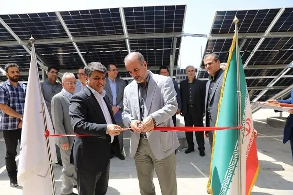 نیروگاه خورشیدی شرکت بازآفرینی شهری ایران افتتاح شد