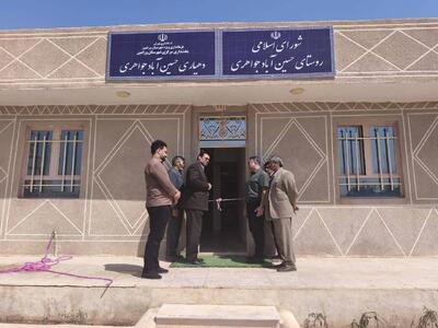  افتتاح ۳ طرح عمرانی روستایی در ورامین
