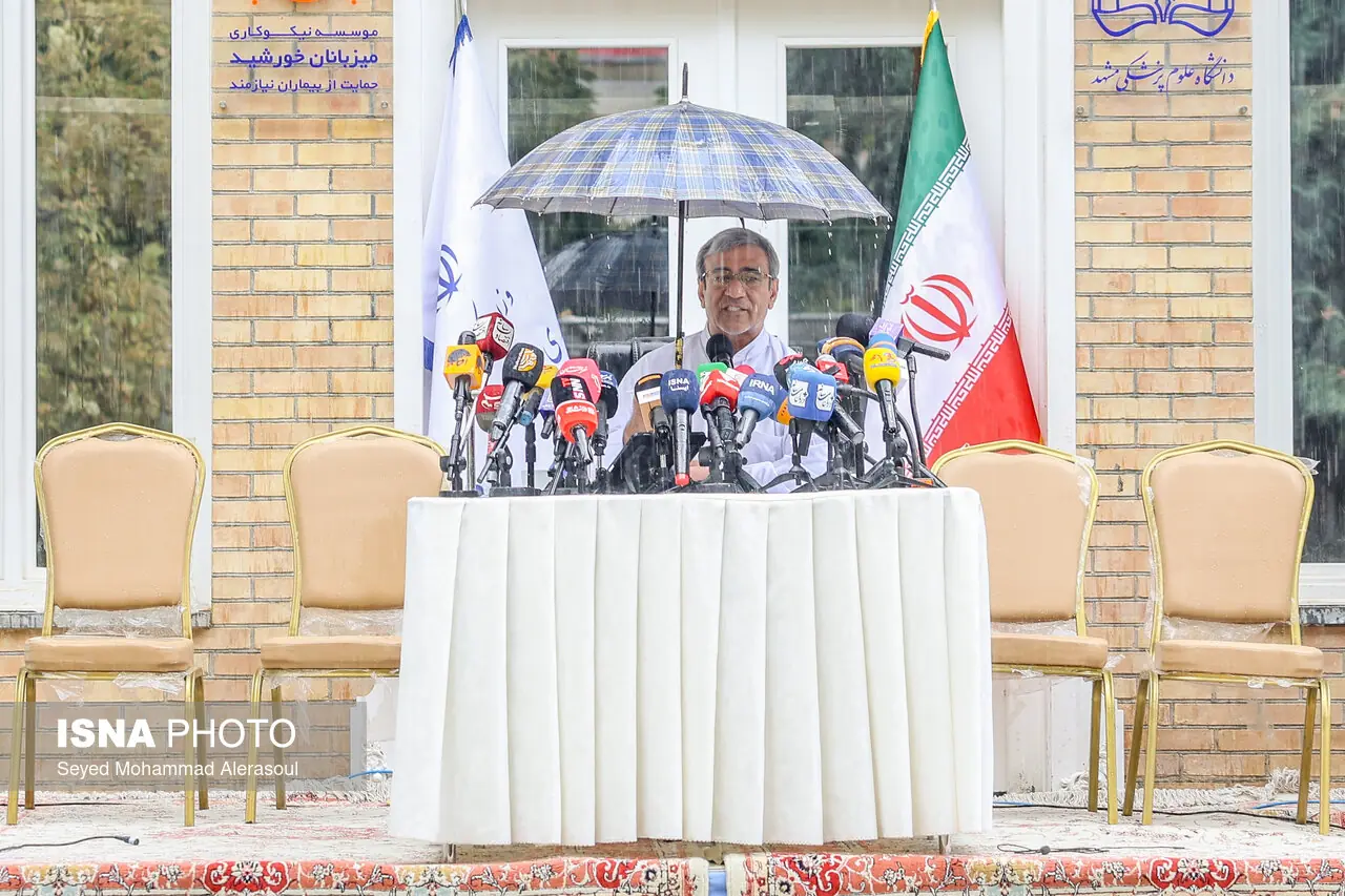 نشست خبری استاندار خراسان رضوی - بیمارستان امام رضا (ع)