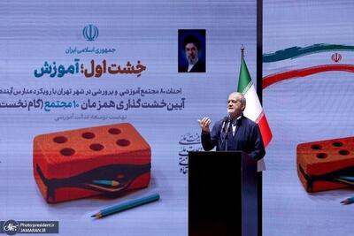 پزشکیان: حرکت لاکپشتی ما را از جهان عقب میاندازد/ عدالت آموزشی نباید فقط در اختیار اقشار مرفه باشد/ آموزش رکن اساسی جامعه است/ تفاوت نگاهها نباید به اختلاف و دعوا بینجامد/ ایران الگوی عزتخواهی رهبر شهید انقلاب بوده است