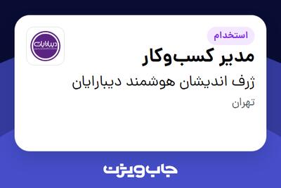  استخدام مدیر کسب‌وکار در ژرف اندیشان هوشمند دیبارایان