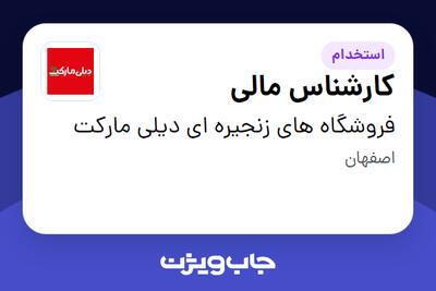 استخدام کارشناس مالی - آقا در فروشگاه های زنجیره ای دیلی مارکت