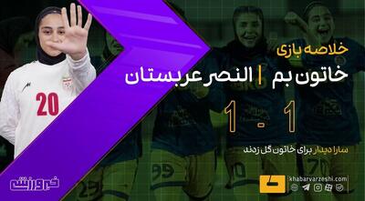 ویدیو| خلاصه کامل بازی خاتون بم ۱ - النصر عربستان ۱/ گل دقیقه پایانی