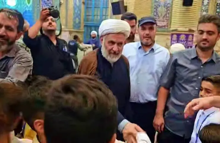  فیلم/ حضور حجت الاسلام طائب در مسجد جمکران