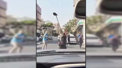 فیلم / بازداشت 8 نفر در پی نزاع دستهجمعی در سعادتآباد تهران