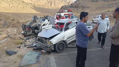  5 کشته و مصدوم در تصادف شاخ‌به‌شاخ پراید با 206 / 3 زن در دم جانباختند