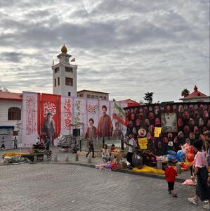  میدان مشهور رشت چهره جنگی به خود گرفت