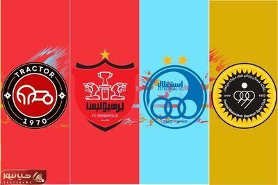  ساعت و روز بازی استقلال - سپاهان و تراکتور - پرسپولیس