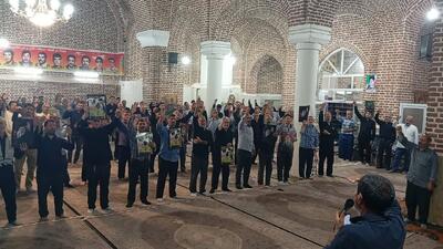 عزاداری باشکوه چهلمین روز خاکسپاری امام امت در دیزجدیز + فیلم و عکس