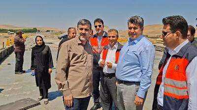 اتمام بازسازی پل بیات تا ۲ هفته دیگر