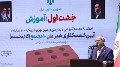 ساخت مدارس آیندهمحور و فناورپایه رویکرد اصلی نهضت عدالت آموزشی است