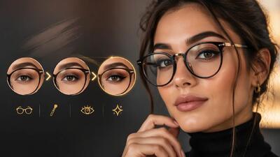 راهنمای کامل آموزش آرایش چشم با متد جدید مخصوص عینکی ها