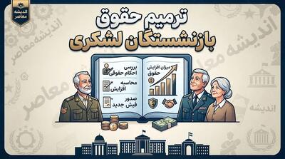 صفرتاصد ترمیم حقوق بازنشستگان لشکری