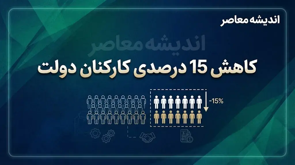 کاهش ۱۵ درصدی کارکنان دولت