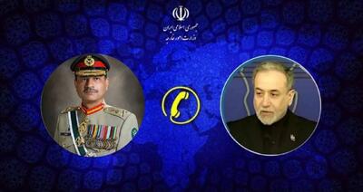 تماس تلفنی وزیر امور خارجه و فرمانده ارتش پاکستان
