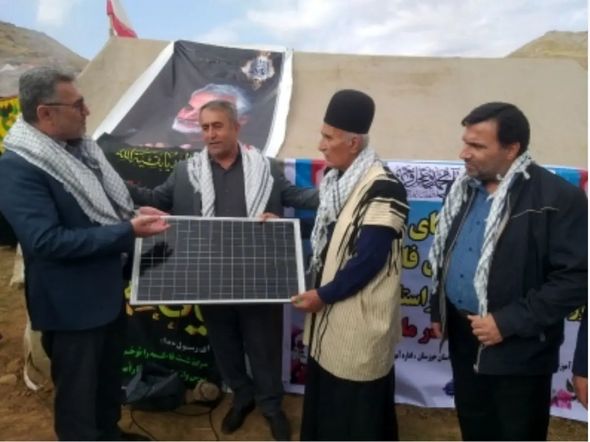 تأمین روشنایی ۶۰ خانوار عشایری قزوین با پنلهای خورشیدی
