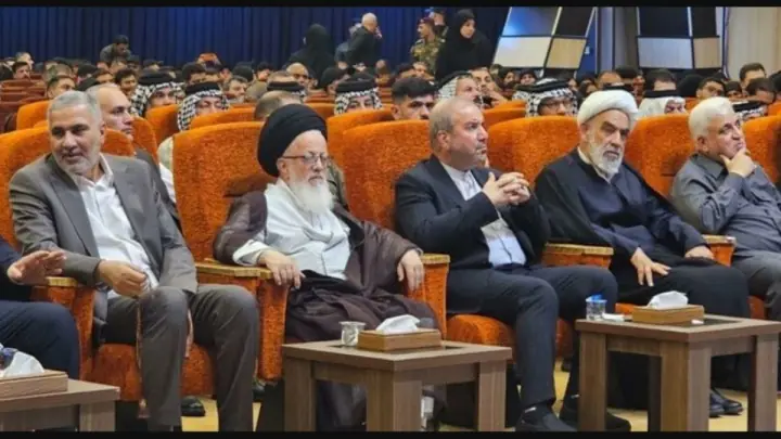  مراسم بزرگداشت چهلم تشییع پیکر رهبر شهید در بغداد+ تصویر