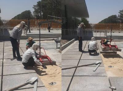  بهسازی و به‌روزرسانی مسیر گردش و مبلمان محیطی تخت جمشید آغاز شد