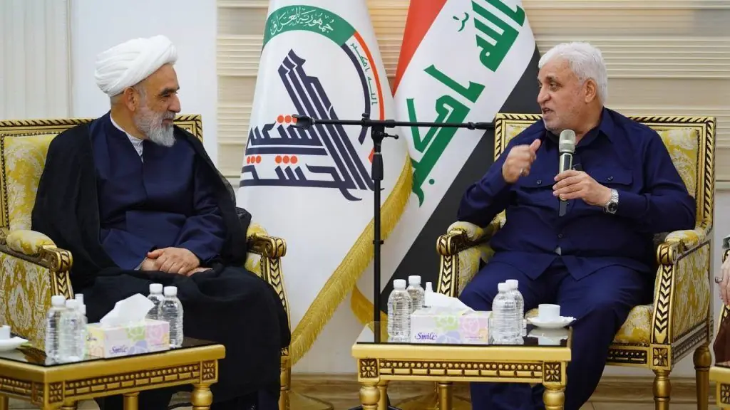 دیدار رهبران حشد الشعبی و یک هیات ایرانی + عکس