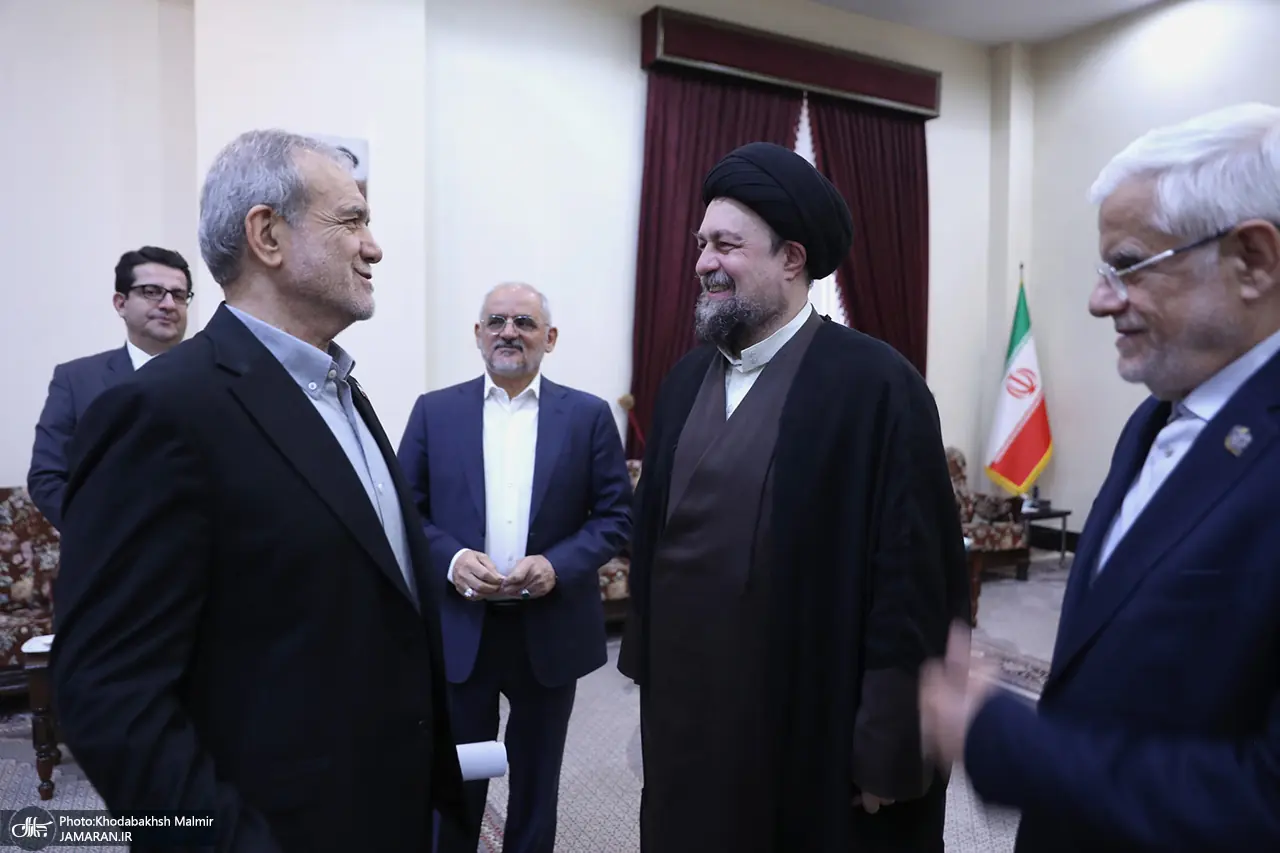 سانسور سخنان پزشکیان و آیتالله سید حسن خمینی در خبر تلویزیون
