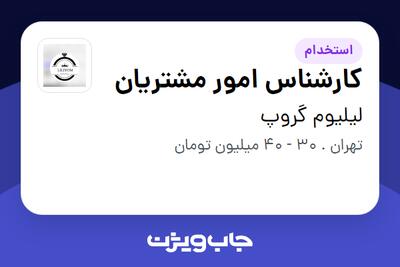 استخدام کارشناس امور مشتریان - خانم در لیلیوم گروپ