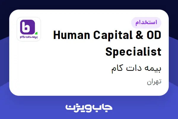  استخدام Human Capital   OD Specialist در بیمه دات کام