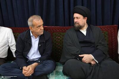سانسور کلمات «تفاهم» و «صلح» در سخنان پزشکیان و سید حسن خمینی در خبر تلویزیون