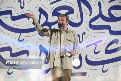 شعرخوانی احمد بابایی در اجتماع تجدید بیعت با امام زمان(عج) مشهد