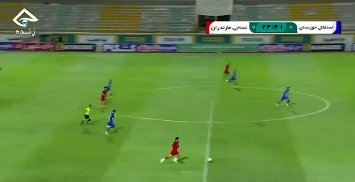  ویدئو: گل اول نساجی به استقلال خوزستان - پارس فوتبال