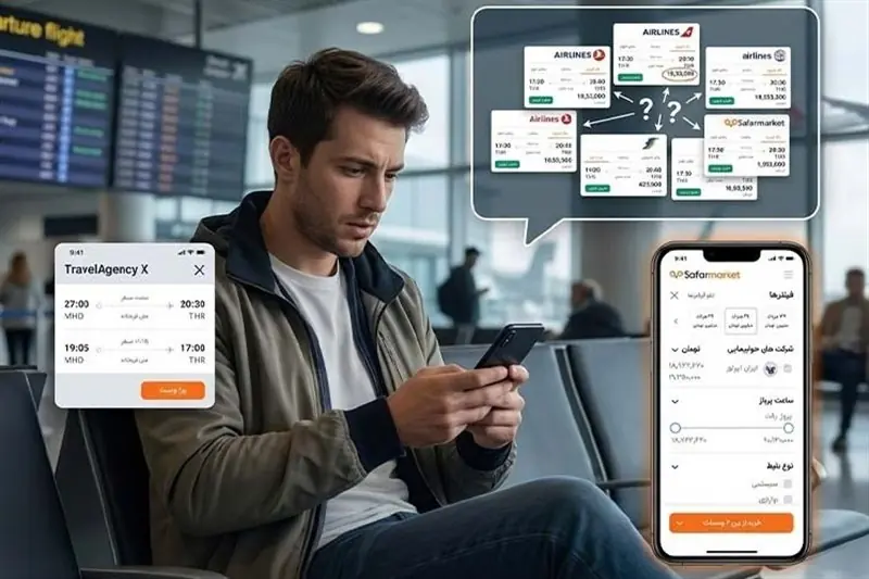 سفرمارکت، اختلاف قیمت فروشندگان بلیط را شفافتر کرده است - تسنیم