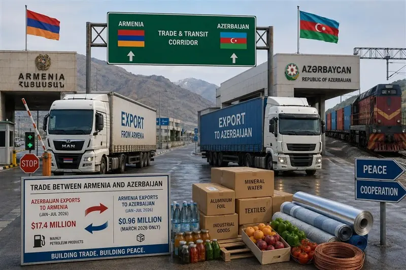 تجارت ارمنستان و آذربایجان؛ چشمانداز مبادلات در سایه بیاعتمادی - تسنیم