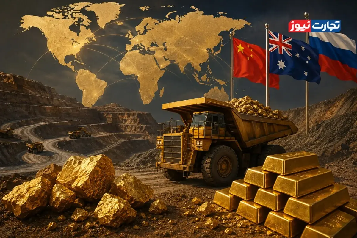 بزرگترین تولیدکنندگان طلا / چین در صدر + اینفوگرافی