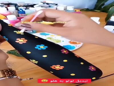 خلق یک دکور بامزه با استفاده از گوش پاکن | آخرین خبر