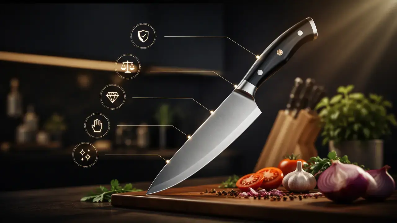 مشخصات یک چاقوی خوب هنگام خرید برای آشپزخانه باید به آن توجه کنید