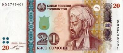 خبر فوری تاجیکستان | تصویر ابنسینا روی اسکناس ۲۰ سامانی؛ ادای احترام به دانشمند بزرگ ایرانیتبار / تاجیکستان با چهره حکیم ابوعلی سینا اسکناس چاپ میکند + عکس