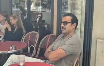  تیپ متفاوت امیر قطر در یک کافه