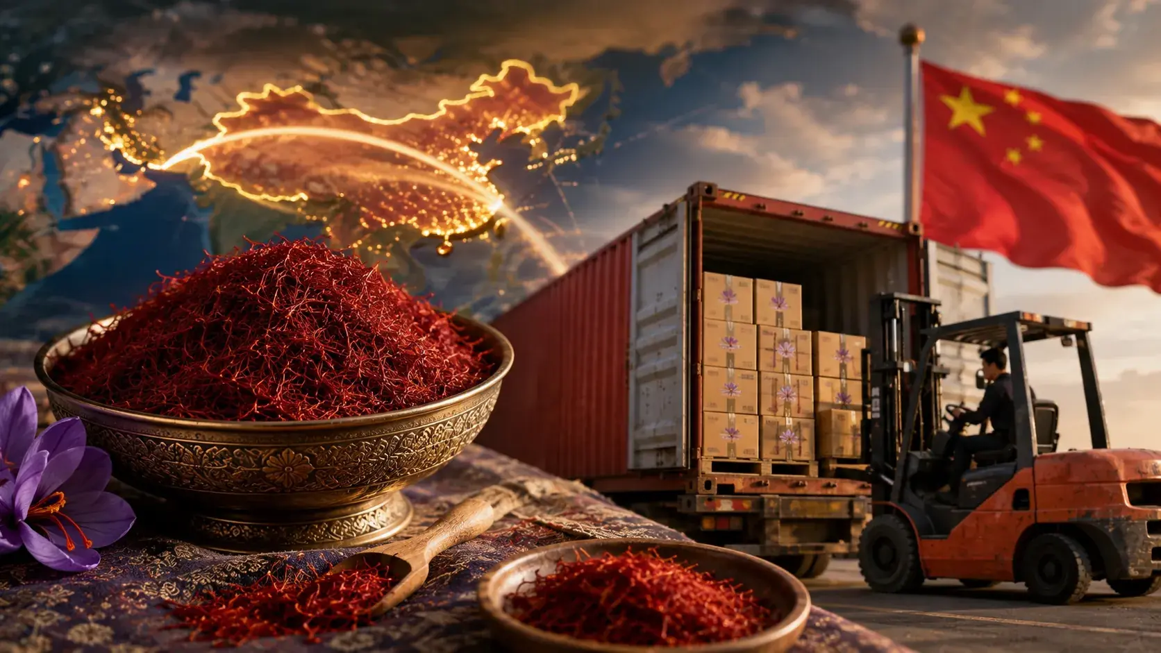 زعفران ایران در آستانه از دست دادن بازار چین؛ ارز چندنرخی نفس صادرات را گرفت